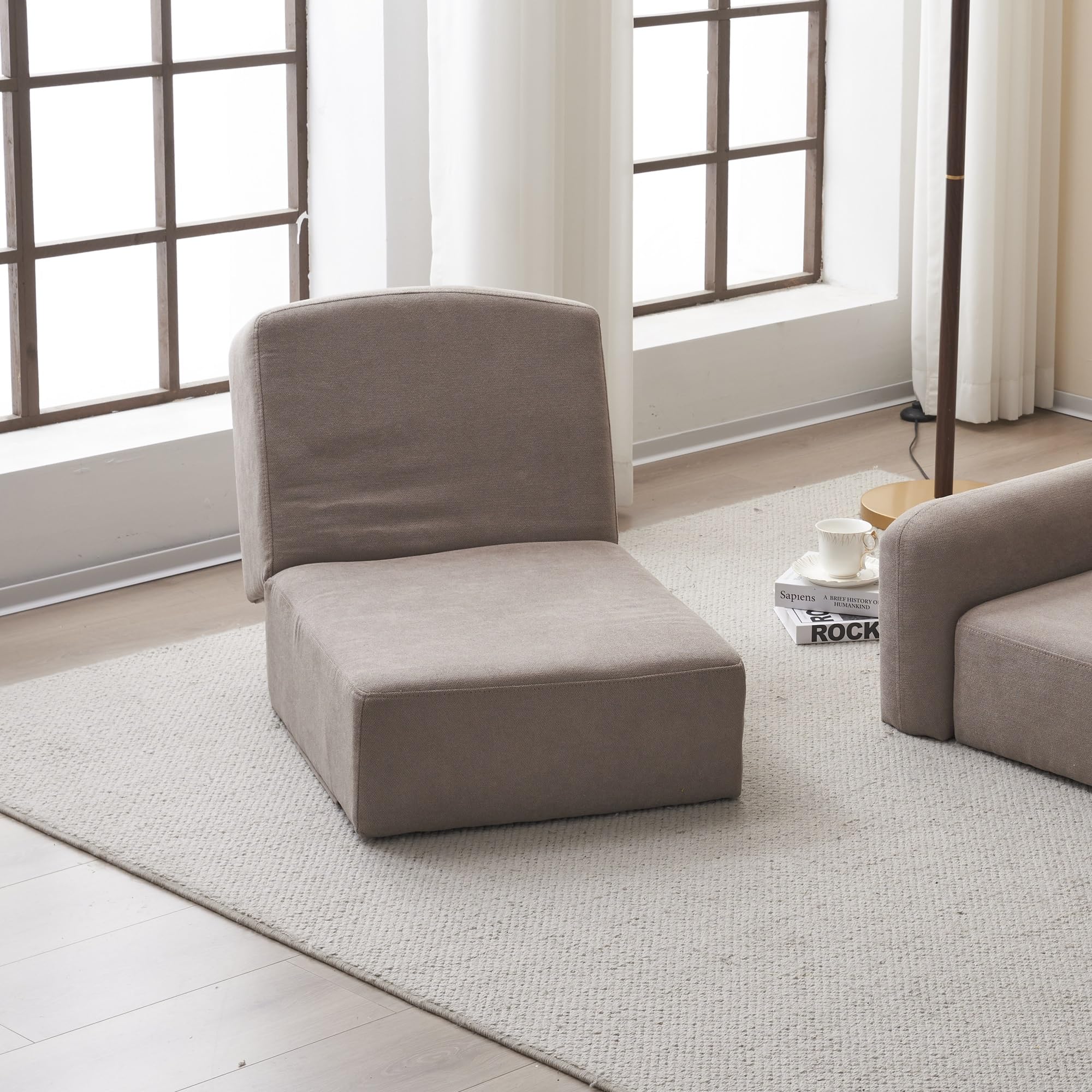 Amazon｜ソファー ローソファー 1人掛け 座椅子 フロアソファー 完成品